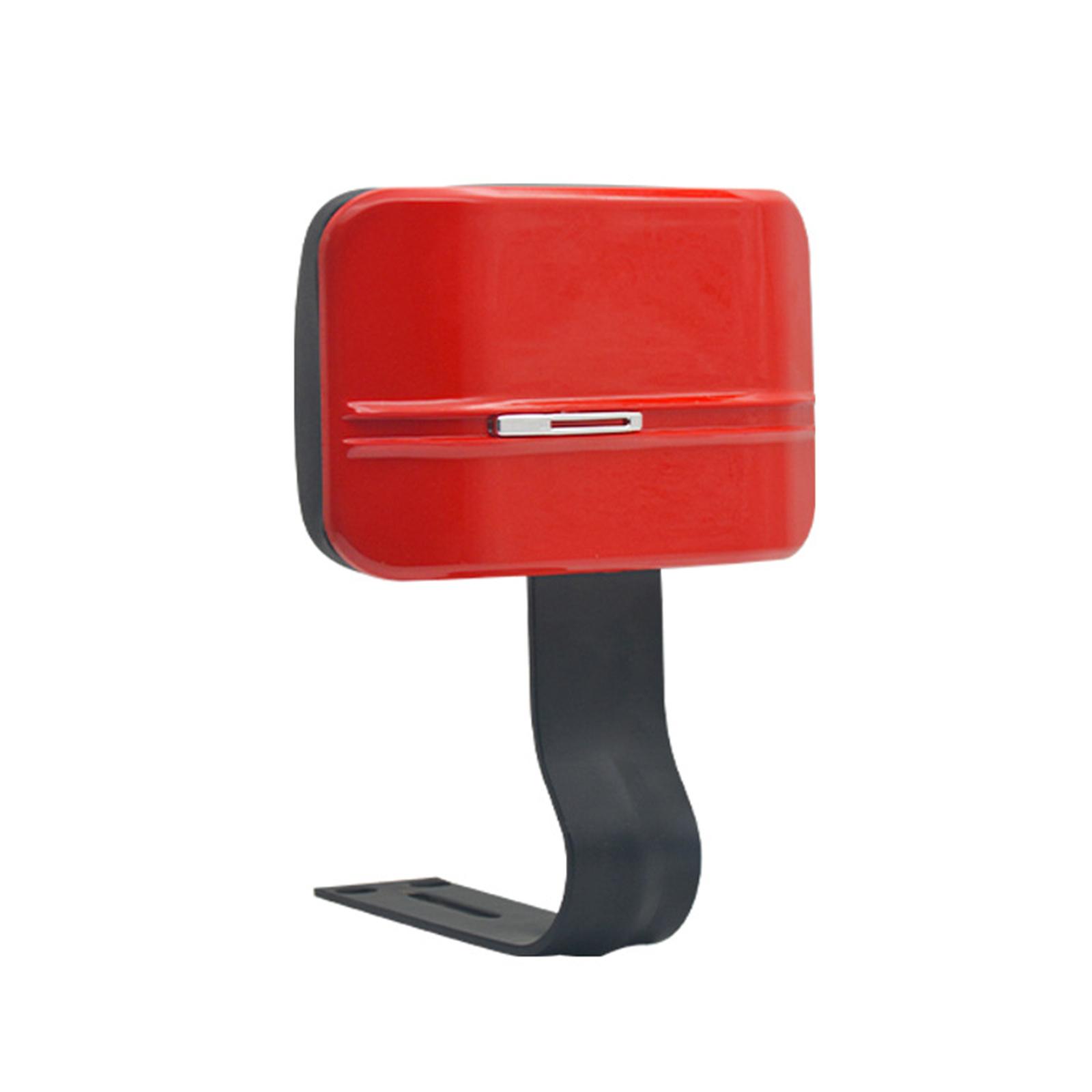 

Rear Passenger Backrest PU Leather Seat Backrest Pad Detachable Waterproof Comfortable Sissy Bar for Motorbike Parts красный