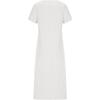 Summer Fashion Women Cotton Linen Maxi Dress Oversized Loose V Neck Long Short Sleeve Sizes S To 5XL