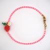 Lemon Vegetables Hand Chain Orange Strawberry Cherry Bangle Aesthetic Beaded Fruits Bracelet  Gift