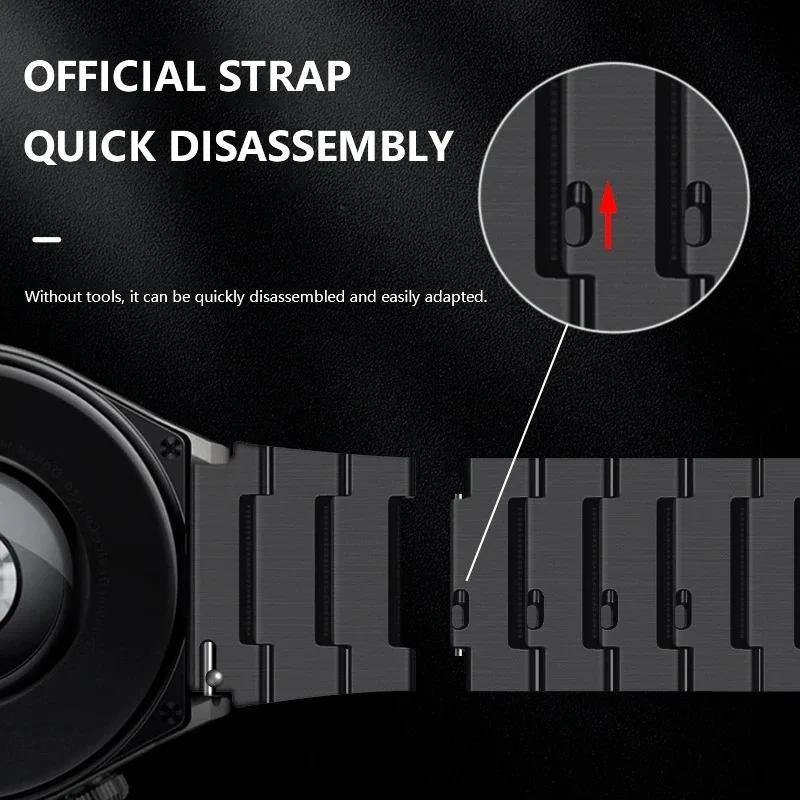 Titanium Strap for Samsung Galaxy Watch 8 40mm 44mm 8 Classic Luxury Metal Band for Galaxy Watch Ultra 2025/Ultra 47mm Wristband