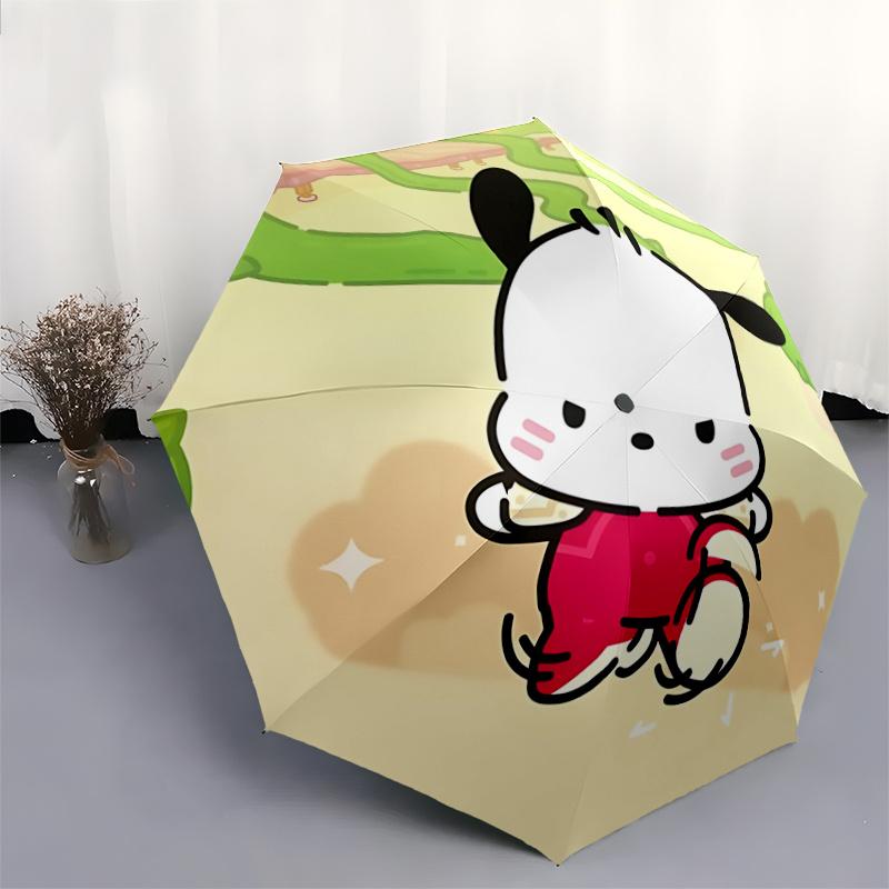 1pc Sanrio Characters Automatic Opening/Closing Umbrella with Foldable Design, Iron Frame, Outdoor Use, Festival Gift for Fans, Travelers, Daily Use,