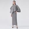 2025 Spring Middle East Elegant Women's Slim Pleated Two-Piece Evening Dress