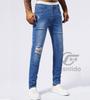 F fasnlido Distressed Skinny Denim Available in Sizes Perfect for and Fall Men's Pants, Stretch, Cotton, S-2XL, Spring, Summer, (2XL Blue)