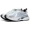 Li Ning Yixing 5 Fabric Synthetic Leather Non-Slip Wear-Resistant Low-Top Casual Shoes Women sneaker White Gray Blue AGLT026-4