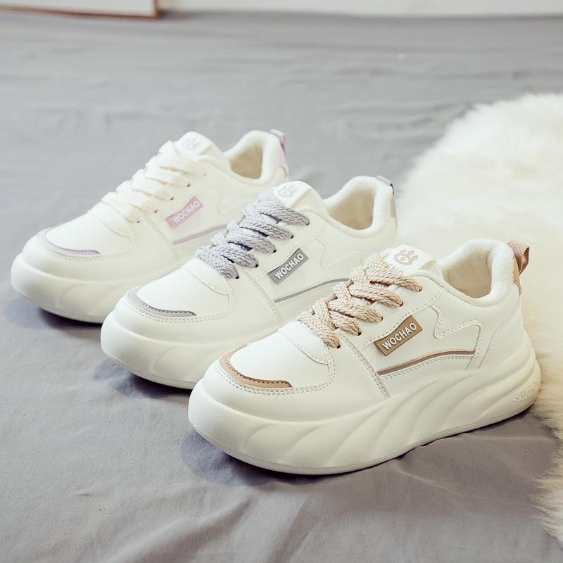 Mote Vinter Varm Bomullssko Dame Mote Sklisikker Flat Fritidssneakers Dame Ute Komfortable Treningssko Zapatos De Mujer