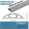 1PC 39.37/78.74in PVC flexible cable trough Self-adhesive flame retardant curved floor cable trough Installation