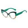 New Fashion Contrasting Cat Eye Sunglasses Personalized Casual Versatile Anti Blue Light Glasses Outdoor Travel UV Protection