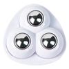 No-Punch Adhesive Triple Ball Casters - Silent, Wear-Resistant Rollers for Box Bases (Home/Office Use)