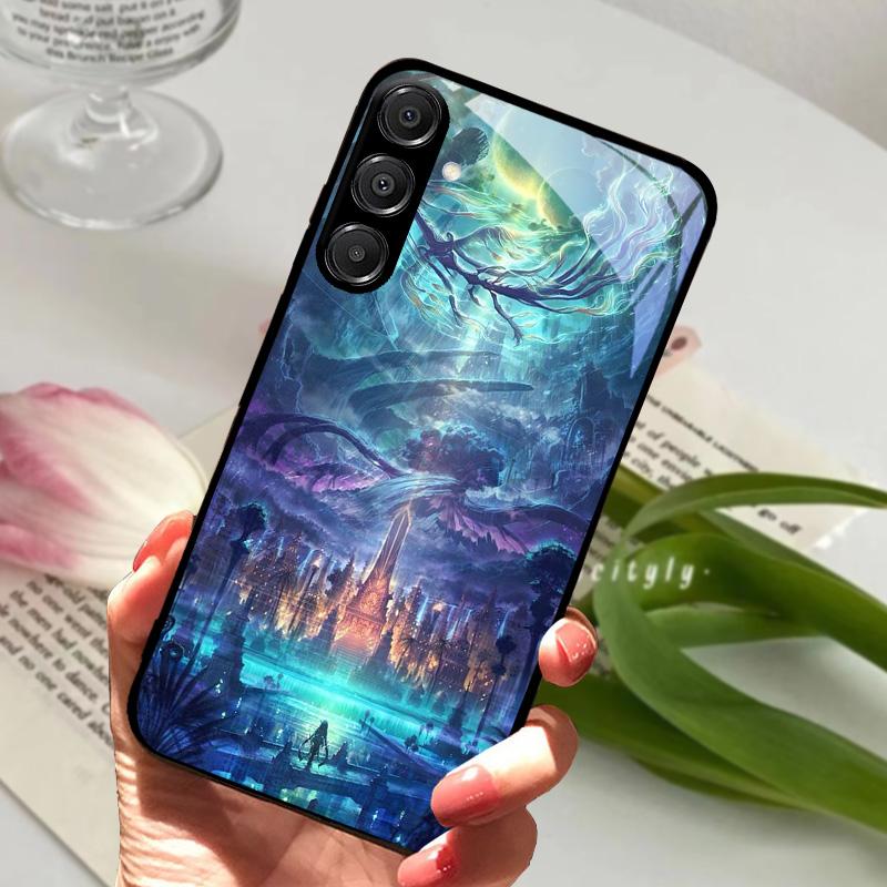 For Samsung A26 5G Case Hard PC Tempered Glass Phone Cover For Samsung Galaxy A36 A56 5G Fashion Animal Glass Protector Cases