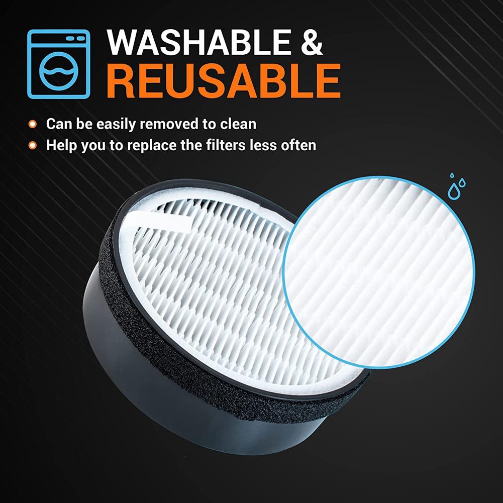 Replacement Filter for Levoit Air Purifier LV-H132,LV-H132-RF True HEPA and Activated Carbon Pre Filters Accessories