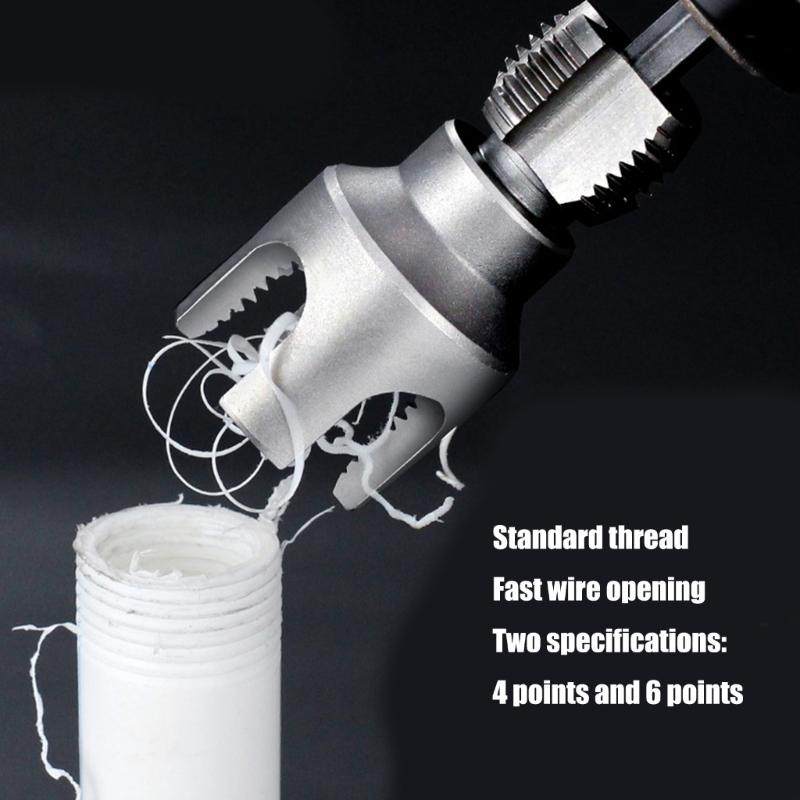 Alloy Steel Pipes Thread Cutter Set 1/2" DN15 & 3/4" DN20 Internal External Thread Cleaner For Plumbing Maintenance