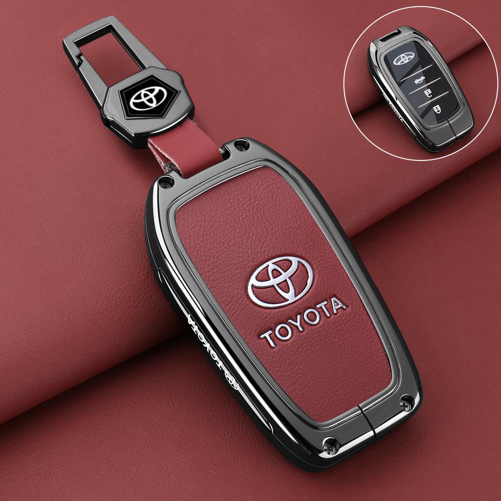 For Toyota 2026 Hot Hub Caps Car Key Case Cover Shell Keychain Accessories For Toyota CHR Hilux Fortuner Land Cruiser 200 Camry