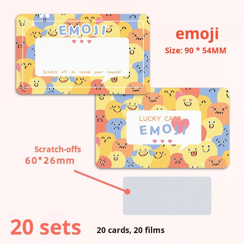 

50 Pcs PVC Scratch-Off Stickers for Party Games, Crafts, and Stationery Fun -DIY Projects