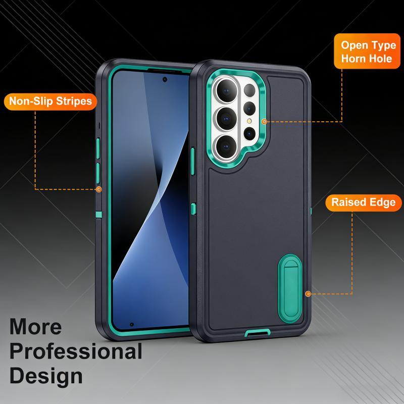 Phone Case for Samsung Galaxy S26 Ultra S25 Edge S24 S23 FE S22 Plus A15 A06 A16 A36 A56 A26 A17 Shockproof hard Bracket Cover