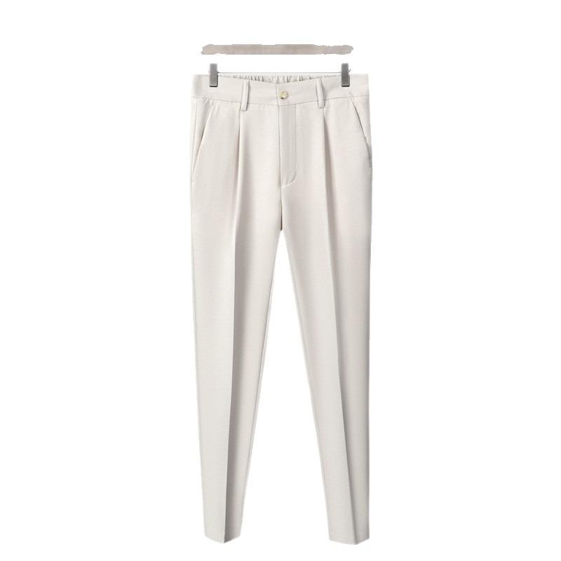 Pants Men's Spring and Autumn New Men's Pants Drop Sense Trousers Men's Vertical Anti-Wrinkle Straight Versatile Suit High Waist Pants