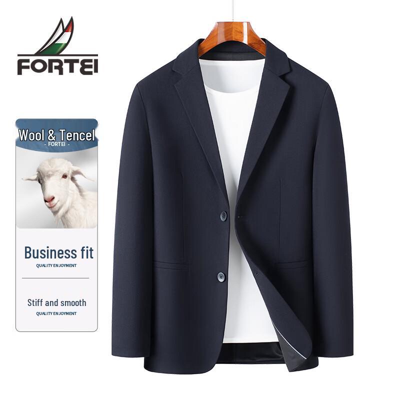Мужской блейзер Futing из премиальной шерстяной смеси в стиле business casual 3XL