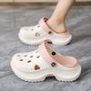 Eva hole shoes light wheel new height-increasing sandals muffin thick-soled outer wear bag head beach cool slippers