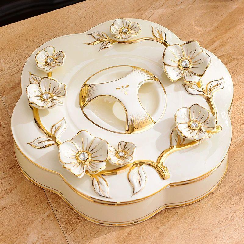 Modern European Ceramic Divided Snack Box
