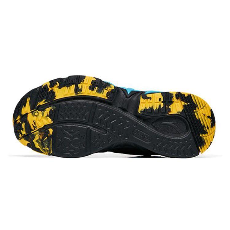 Anta Honghu 2.0 Shock Absorbing Durable Lightweight Sports Casual Shoes Kids Sneakers Black Yellow 312238878-5