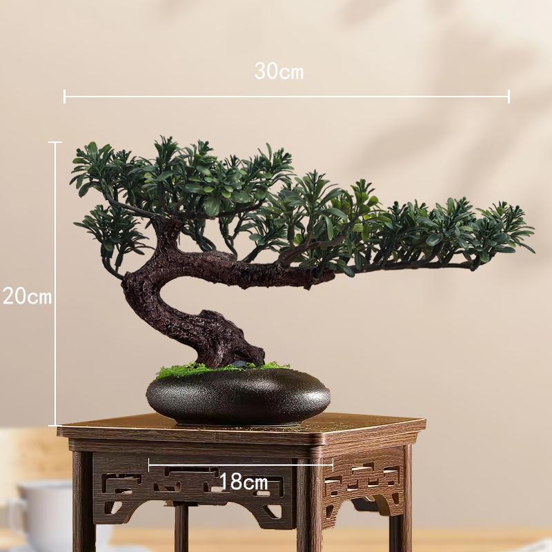 Simulation fake tree bonsai home living room Chinese sand table hotel porch landscaping decoration green plant ornaments