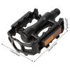 1 Pair Black Aluminium Alloy Mountain Road Bike Lightweight Pedals Bicycle Replacement Part