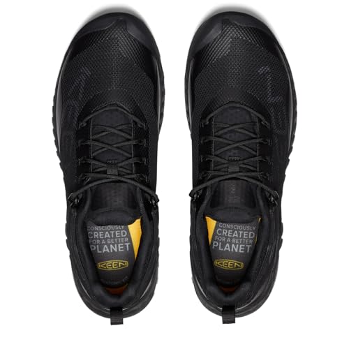 KEEN NXIS EVO WP Men's Waterproof Trekking Shoes, Triple Black, Size 26.5 Cm