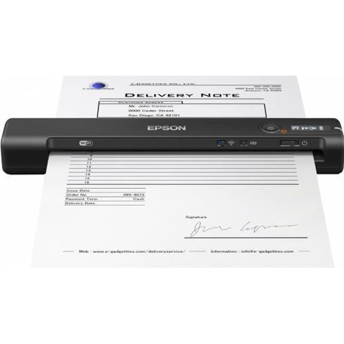Epson WorkForce ES-60W, 600 x 600 DPI, 48 Bit, 24 Bit, 16 Bit, 8 Bit, 4 Sekunde/Seite - Bild 6