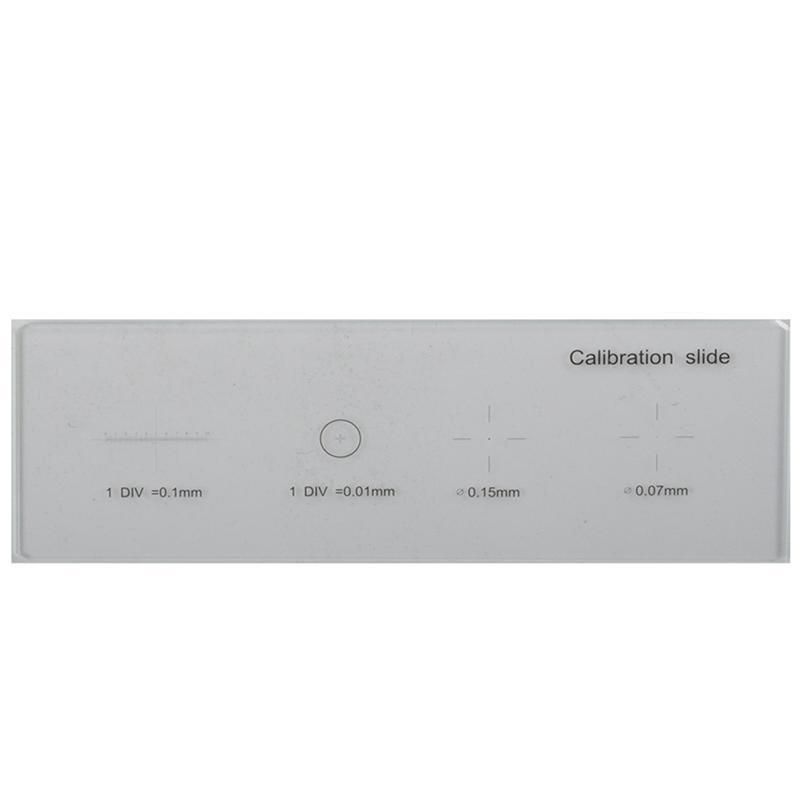 A58Z 5Pcs 0.01Mm Microscope Slides Reticle Calibration Slide Ruler Cross Microscope Calibration Ruler Stage Micrometer