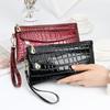 1Pc Wallet Lady Long Lasual Bright Face Clutch Zipper Phone Bag