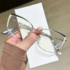 Women Blue Light Reading Glasses Fashion Metal Cat Eye Type Eyeglasses Frame Myopia Optical Lenses Computer Eyewear