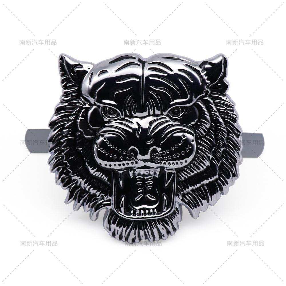 Emblema Metallico per Auto Testa di Tigre Adesivo Personalizzato per Modifica Fuoristrada Logo Decorativo per Griglia Carrozzeria Auto