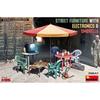 Miniart 1/35 Scale Street Furniture, Appliances, and Parasol Plastic Model MA35647 (Molded Color)
