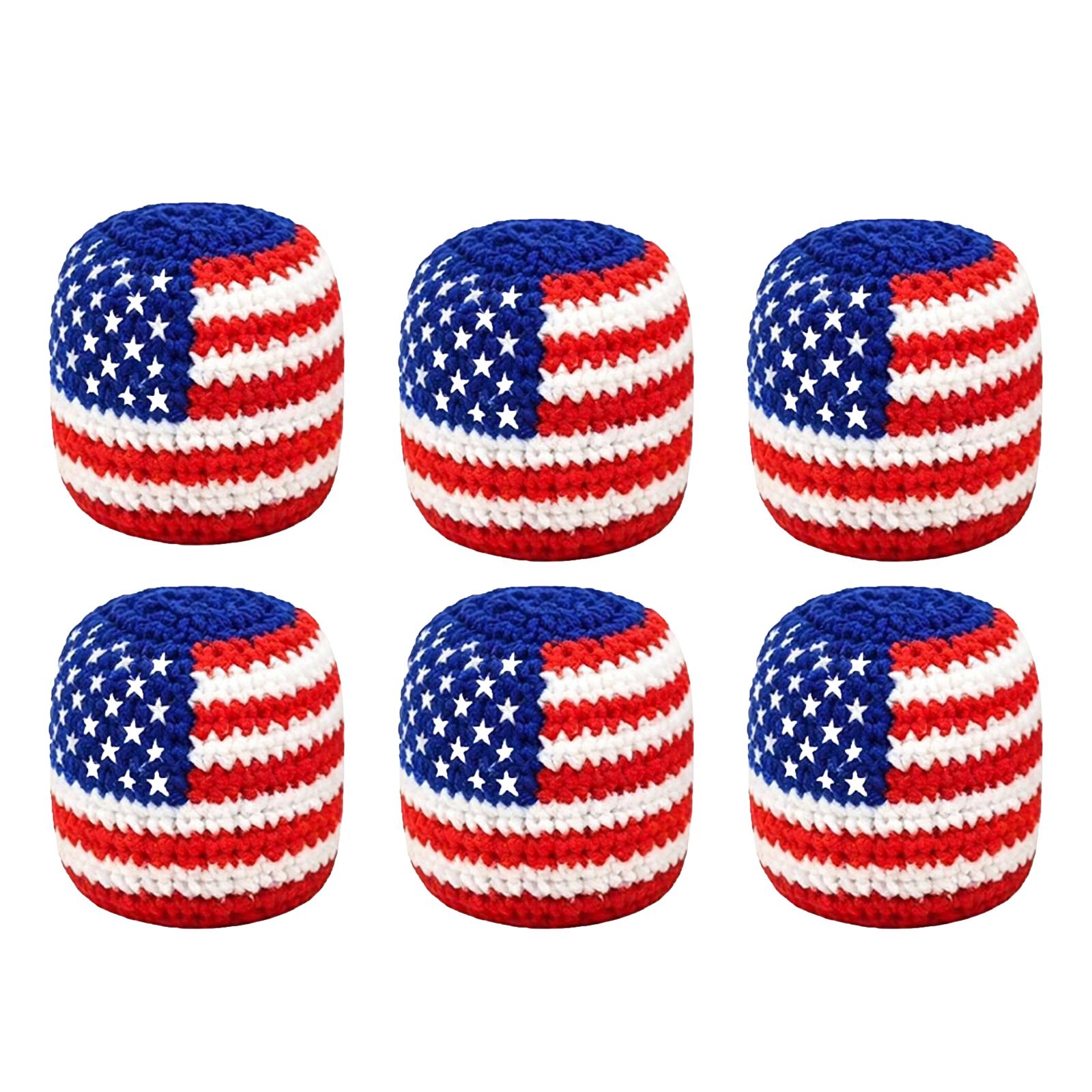 

Knitted Set of 6 Soft Cotton Yarn Crochet Design Durable and Lightweight for Outdoor Activities