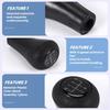 5 speed Manual Plastic Gear Knob 12mm Stick Hole Black for Series 1 to