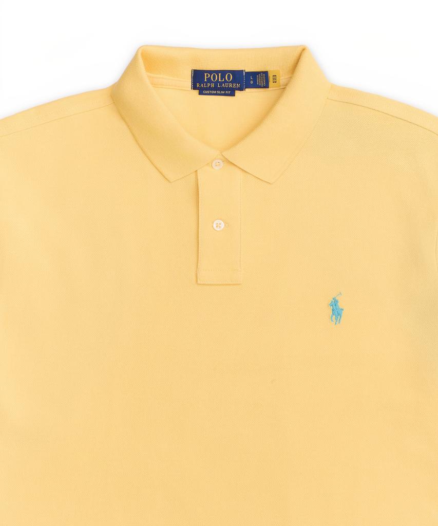 POLO RALPH LAUREN Custom Slim Fit Mesh Polo Shirt - Yellow