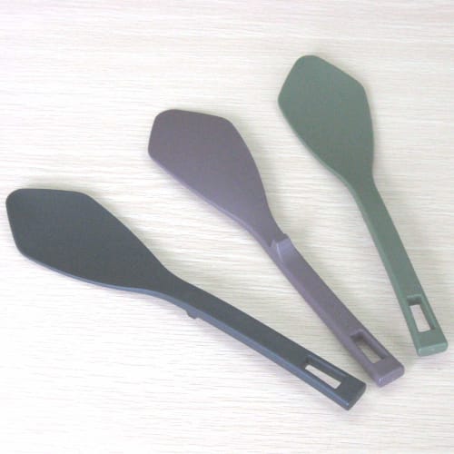 Nagao Simply Kitchen Tool Set: Spatula, Ladle, and Spatula, Black, Made in Japan