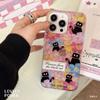 Cute Cats Suitable for Apple 16pro Mobile Phone Case IPhone 15 Protective Case 14 Glitter Powder 13promax Soft Edge