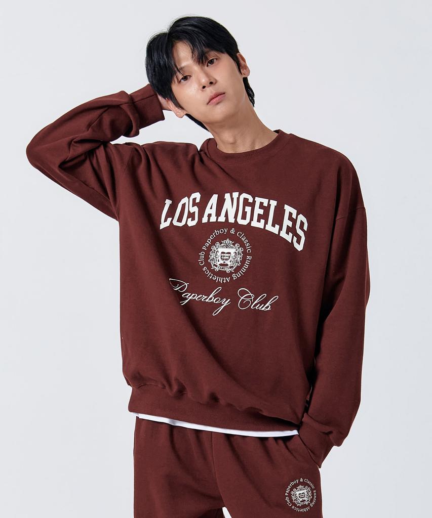 PAPERBOY Los Angeles Sweatshirt - Burgundy