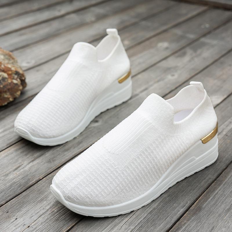 

Women s sports shoes, new mesh fly-woven shoes, breathable and comfortable shoes, women s casual women s shoes, running shoes 37 белый