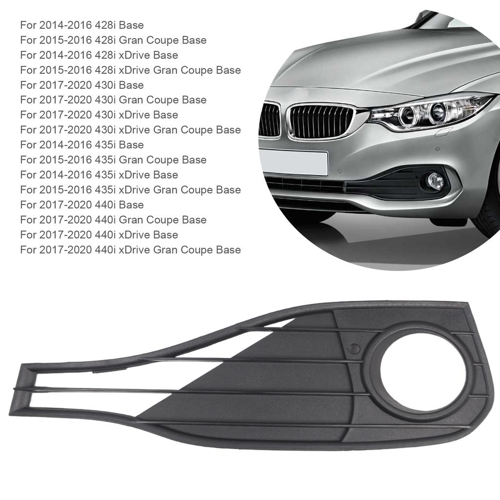 For BMW 4 SERIES F32 F33 F36 2014-2020 Car Front Bumper Fog Light Lower Grille Fog Light Grill Cover 51117294684 51117294683