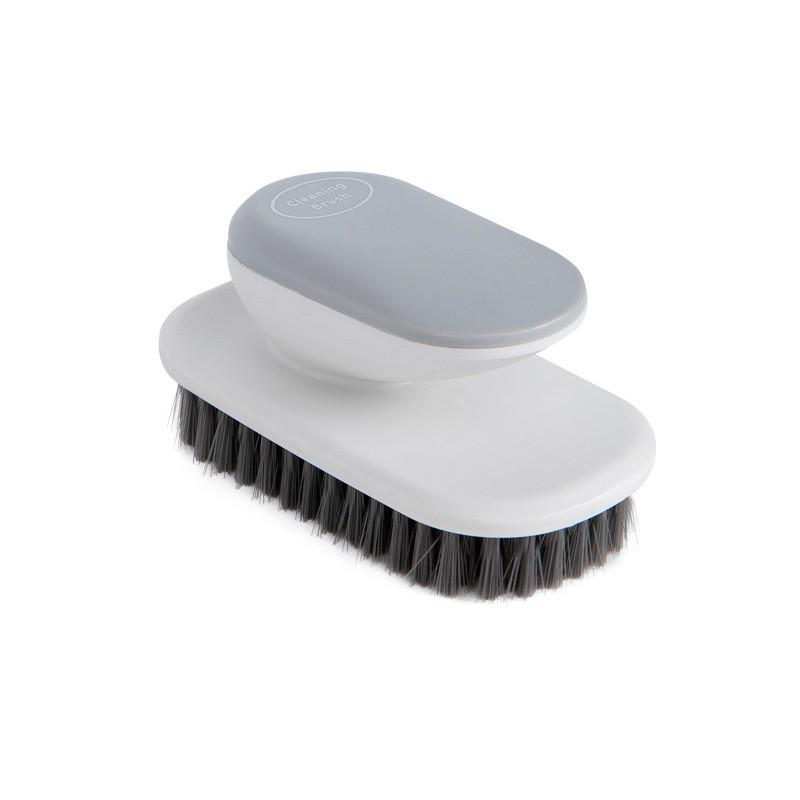Nordic Style Soft Bristle Shoe and Laundry Brush with Long Handle - Gentle Cleaning for Shoes and Clothes