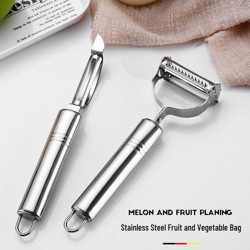Stainless Steel Fruit & Vegetable Peeler and Slicer Set