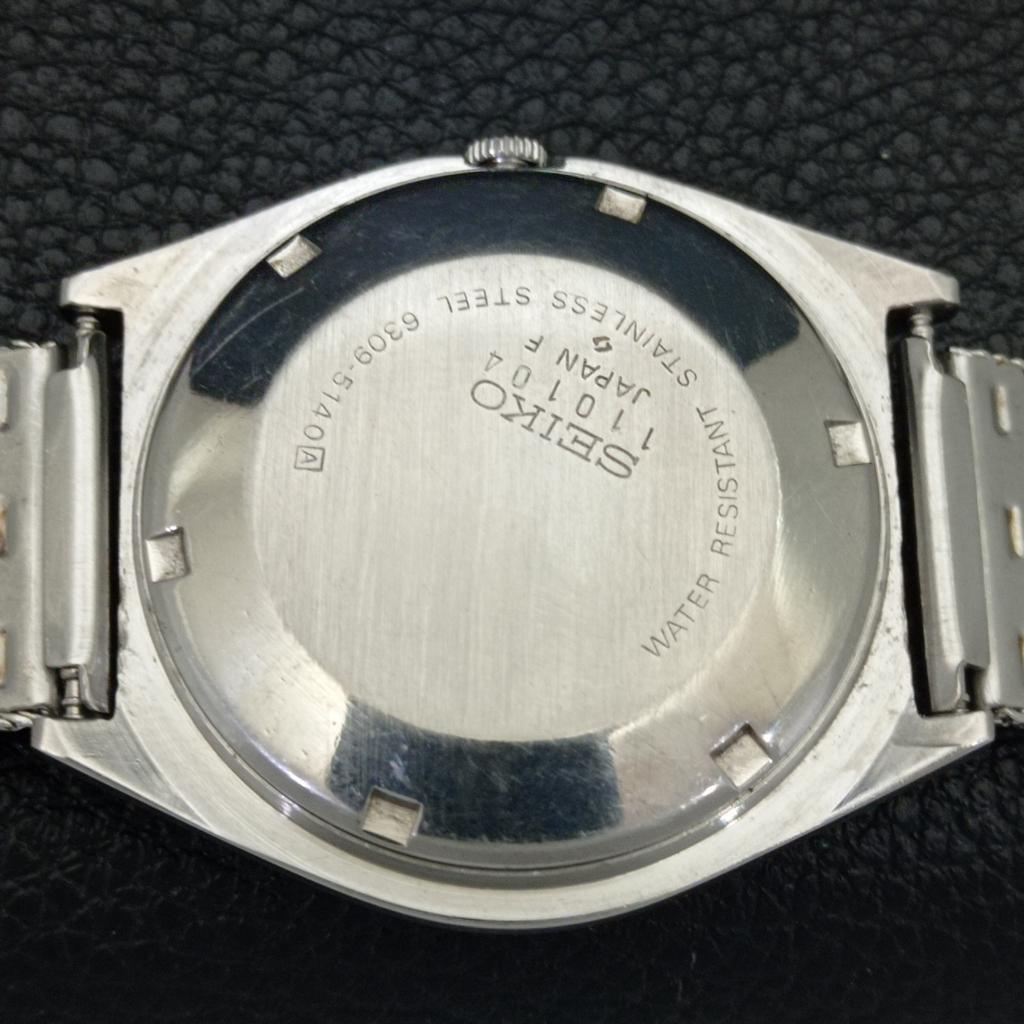 SEIKO 5 AUTOMATIC 6349A JAPAN MENS VINTAGE ARABIC BLUE DIAL WATCH a701481-5 R206b-a701481