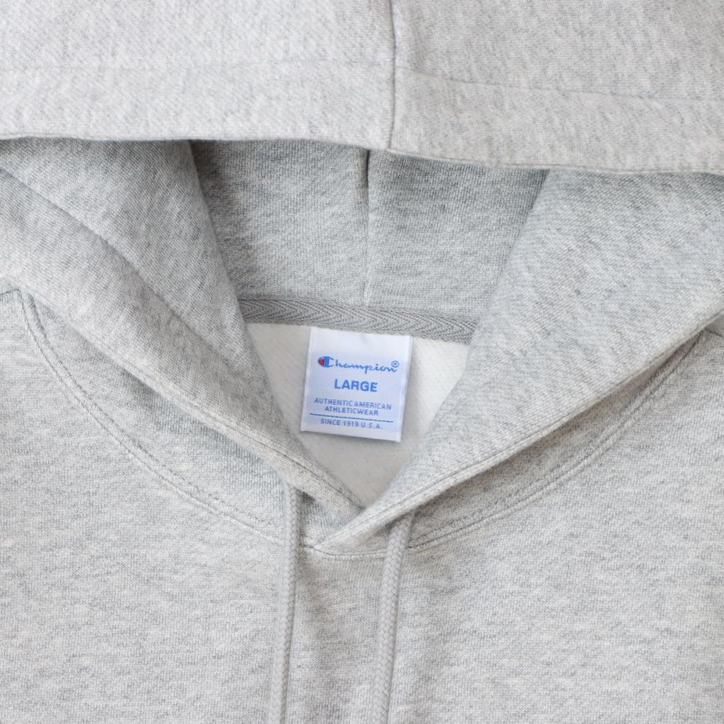 Champion Long Sleeve Hooded Sweatshirt with One-Point Logo, C3-W105Z-070-XL