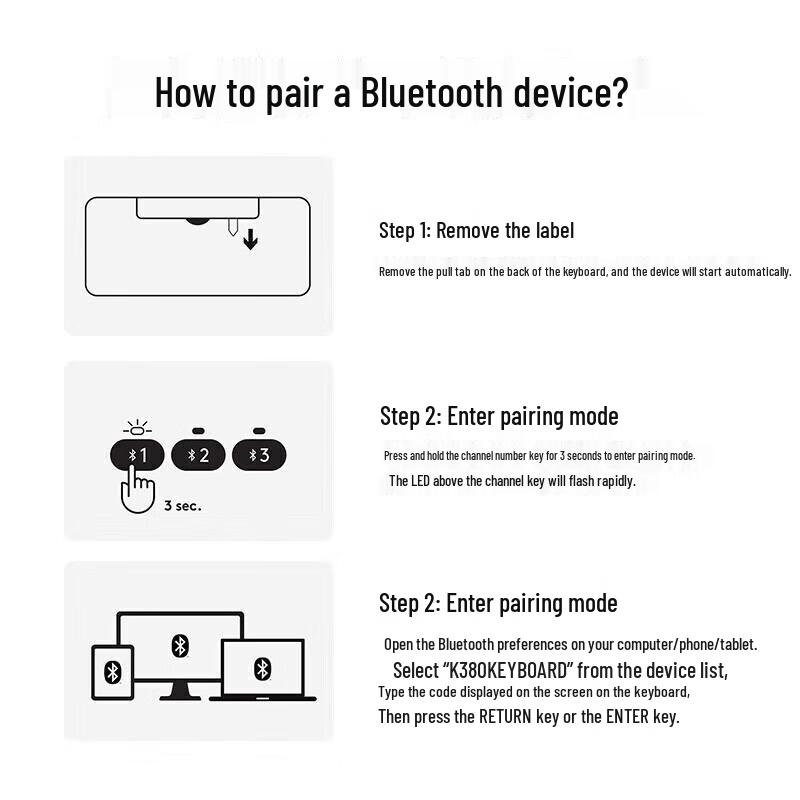 Logitech K380 Bluetooth Keyboard