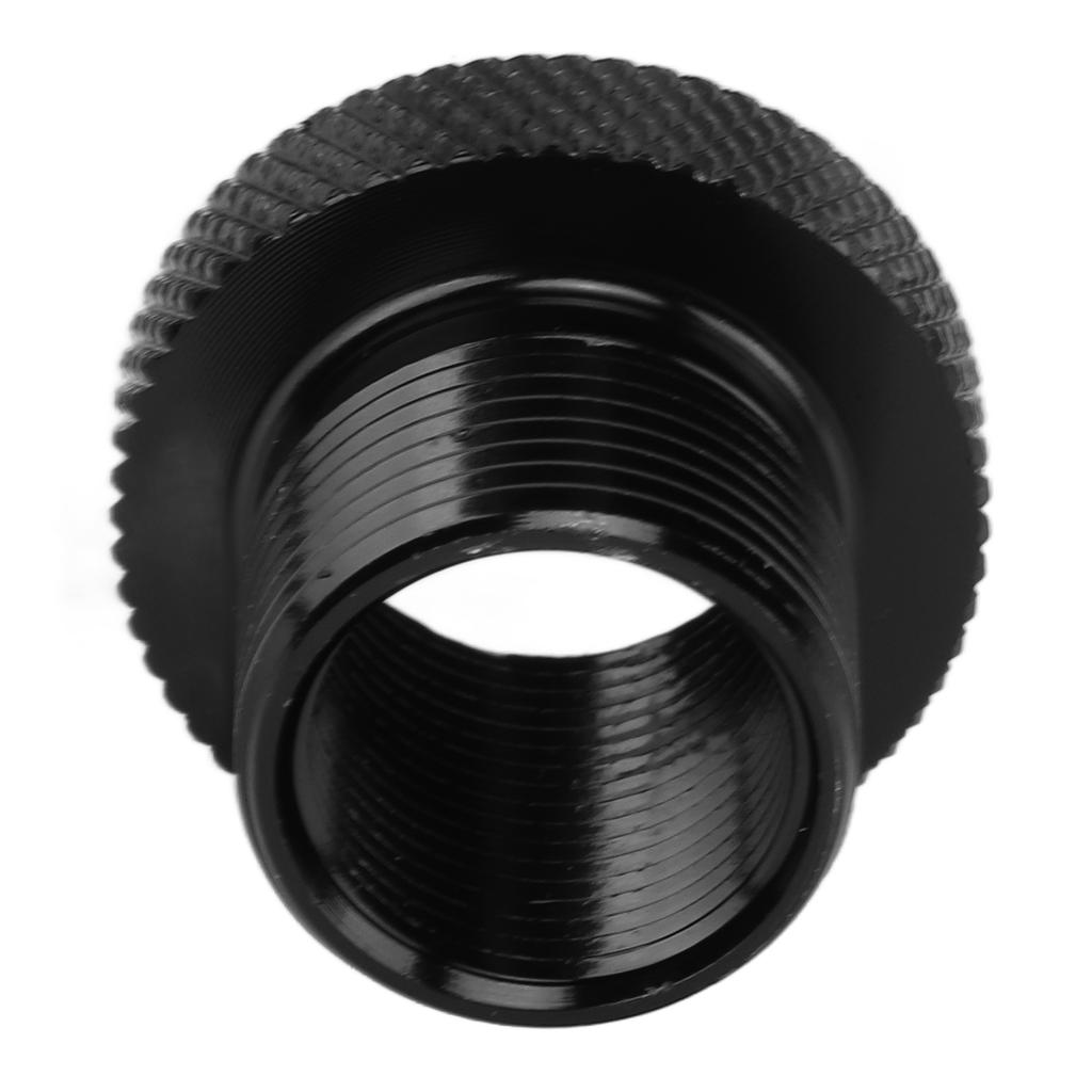 Car Oil Filter Adapter Metal Universal Automotive Black Threaded Connector Cars Accessories5 8‑24 To 1 2‑28