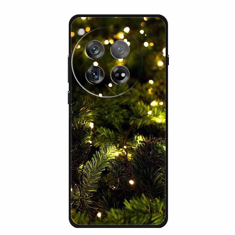 Christmas Phone Cases For Oneplus 12 12R 13 Case Black TPU Silicone For OnePlus 13 5G TPU Protective Soft Cover 1+12 1+12R 1+13