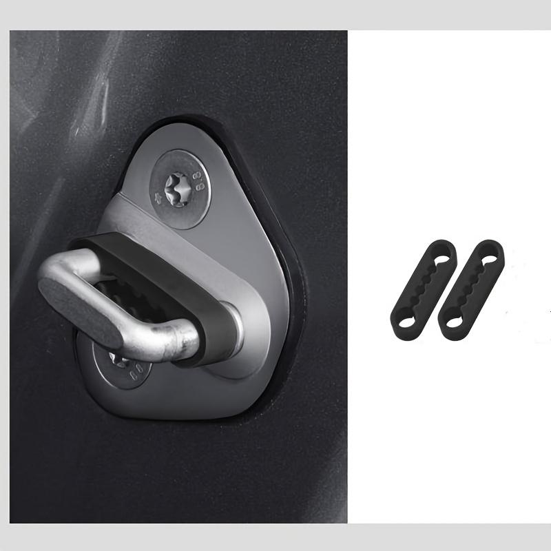 Universal Car Door Lock Silicone Shock Absorber Cover, Anti-Collision Noise Reduction Buffer Protector, 1/2/8 Pcs
