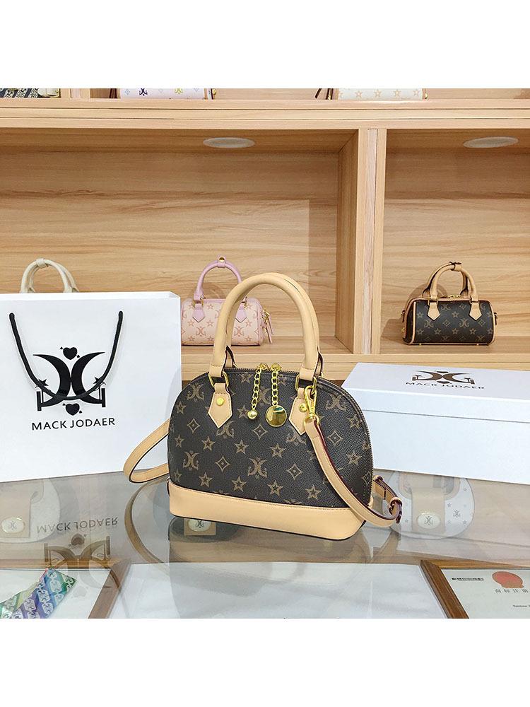 Crossbody Shell Monogram Vintage High-End: Geantă de mână chic colorblock pentru influenceri 2025