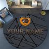 Custom Name,Hull City A.F.C pattern round rug,Carpet Rug for Living Room Bedroom Playroom ,Non-slip Floor Mat,Holiday Gifts and Birthday Gifts.